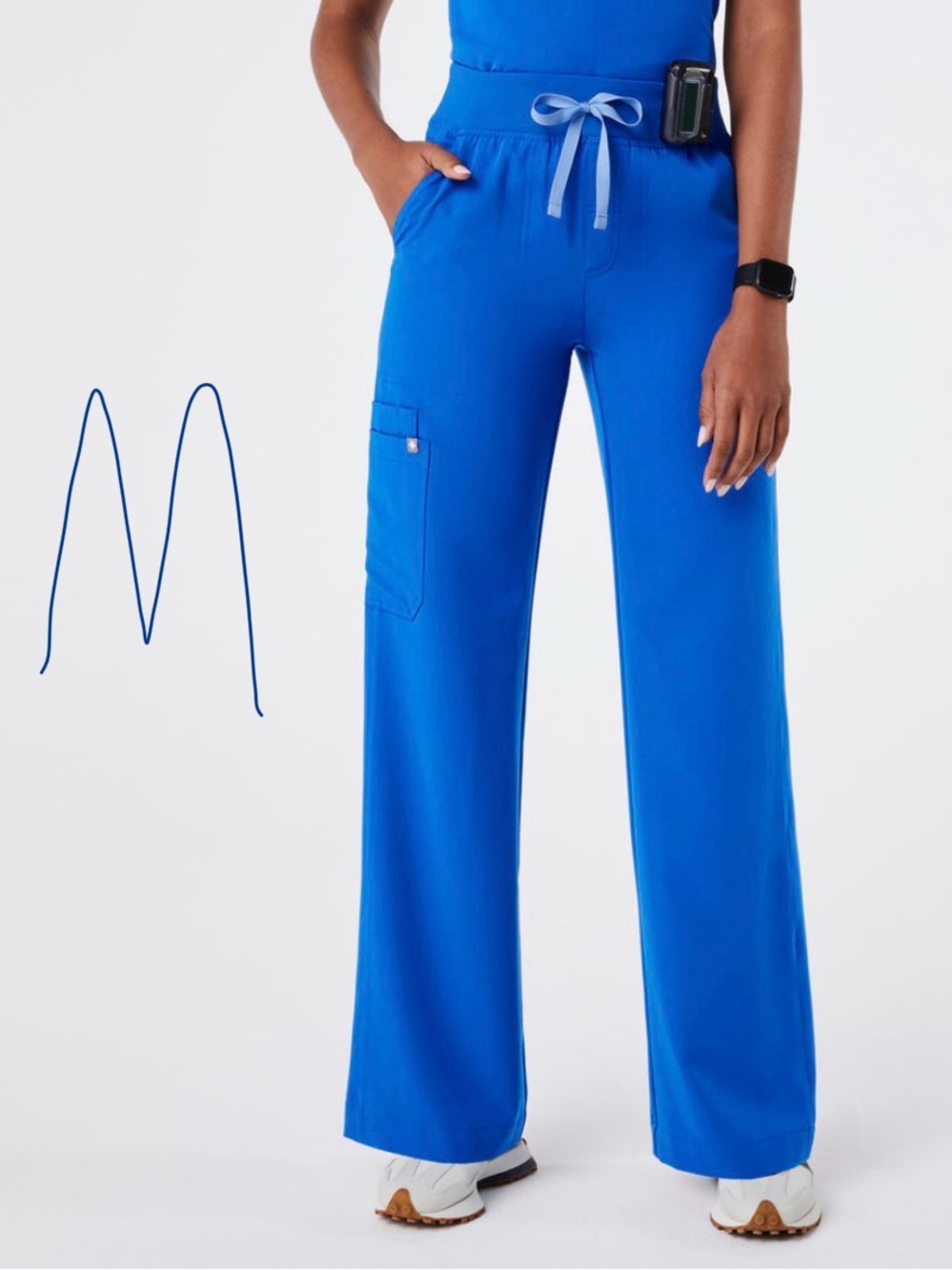 ISO Figs Isabel Wide Leg Blue Medium